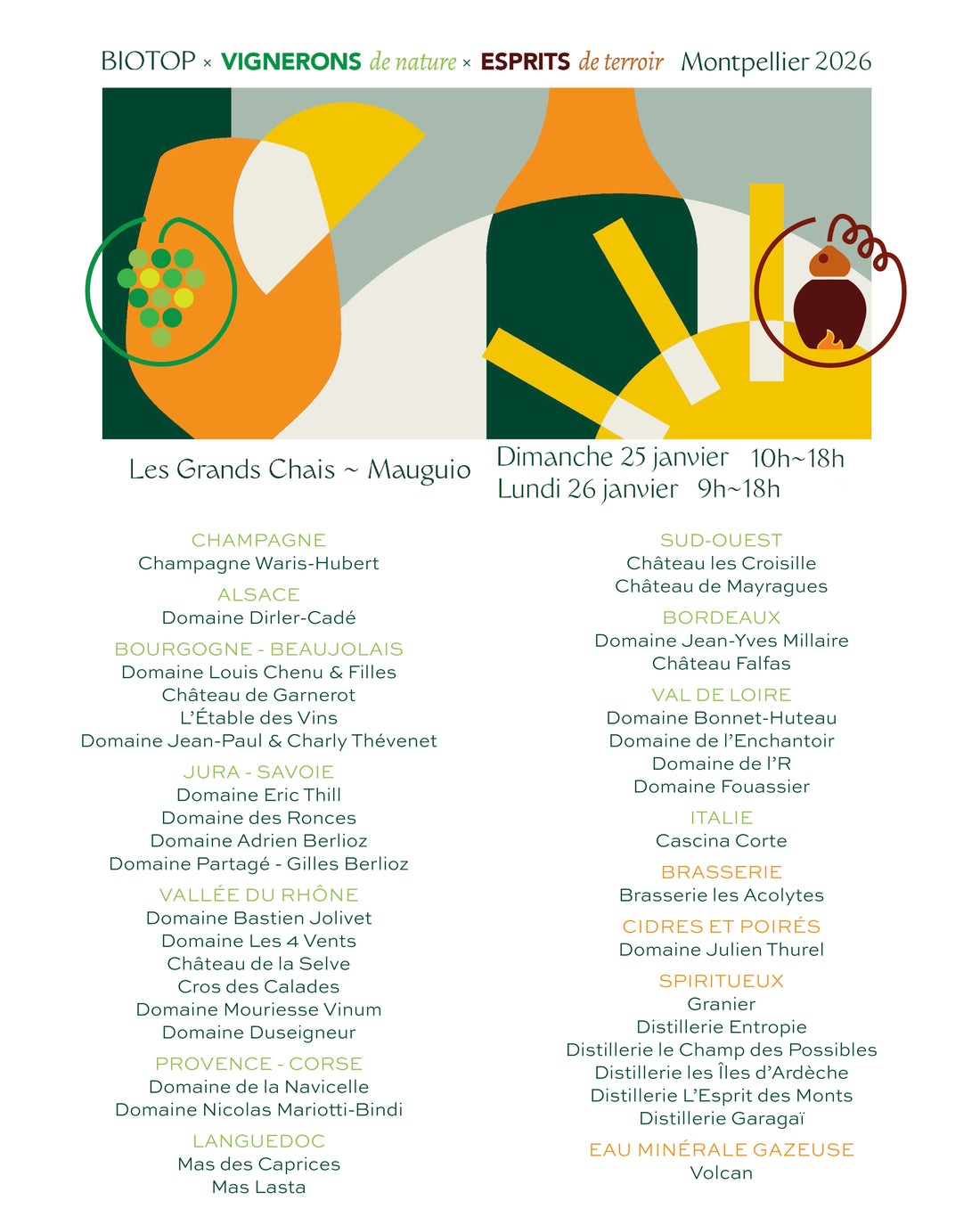 BIOTOP Montpellier 2026 - 25 & 26 janvier - Les Grands Chai de Mauguio