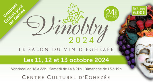 Salon Vinobby - Eghezée du 11 au 13 octobre 2024